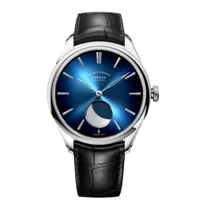 BORMAN Men Classic 41.5mm Mechanical Wrist Watch Self-winding Moon Phase Automatic Watches For Business Gift