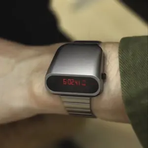 BENLYDESIGN S1000 Steampunk Digital Watch for Men Vintage 1970s Retro Unique Classic Design OLED Display Gift for Him