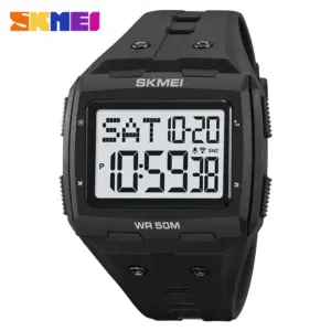 SKMEI 2186 Back Light Stopwatch Digital Wristwatch For Male Alarm reloj hombre Countdown Sport Watches Mens 5Bar Waterproof