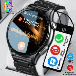 Sapphire 2025New Health managed Smart Watch Health measure Blood Fat Uric Acid Call ECG+PPG blood pressure Health Smartwatch IOS