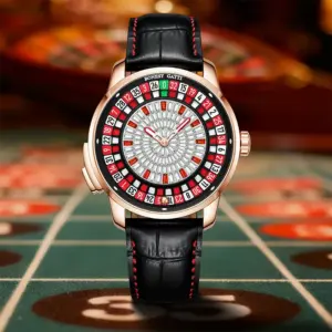 BONEST GATTI European Roulette Fun Game Design Men's Watch Party Mechanical Watch Stainless Steel Men's Watch Luxury New Edition